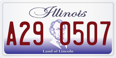 IL license plate A290507