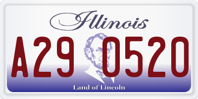 IL license plate A290520