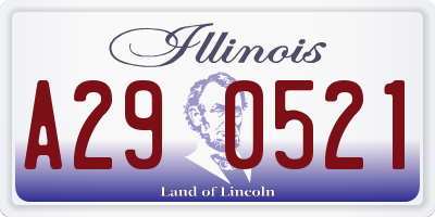 IL license plate A290521