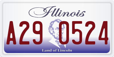 IL license plate A290524