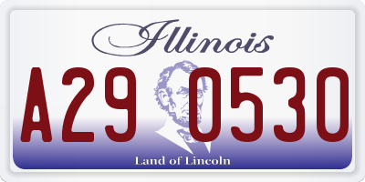 IL license plate A290530