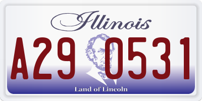 IL license plate A290531