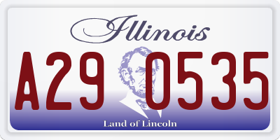 IL license plate A290535