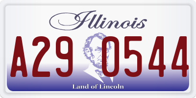 IL license plate A290544