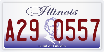 IL license plate A290557
