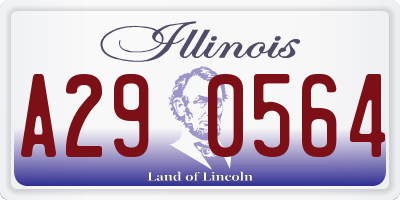 IL license plate A290564