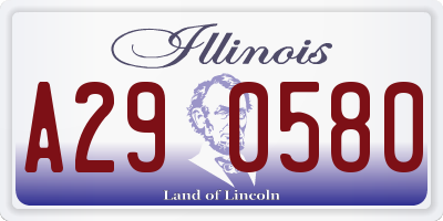 IL license plate A290580