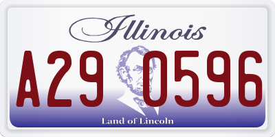 IL license plate A290596