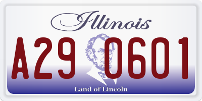 IL license plate A290601