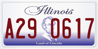 IL license plate A290617