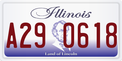 IL license plate A290618