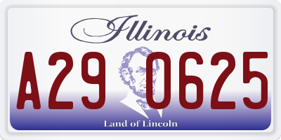 IL license plate A290625