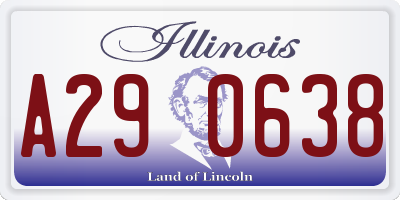 IL license plate A290638
