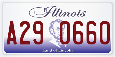 IL license plate A290660