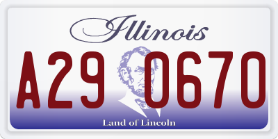 IL license plate A290670