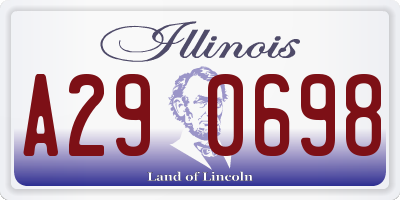 IL license plate A290698