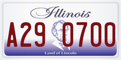 IL license plate A290700