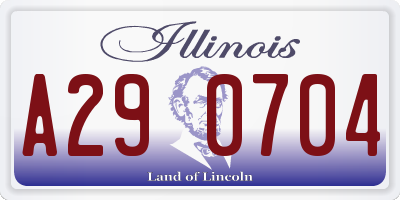 IL license plate A290704