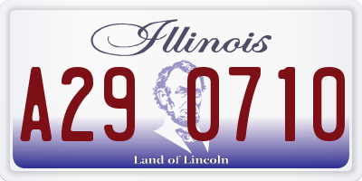 IL license plate A290710