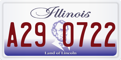 IL license plate A290722