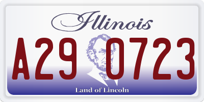 IL license plate A290723