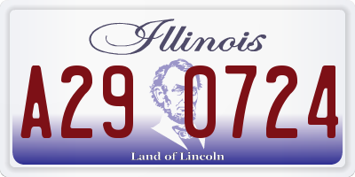IL license plate A290724