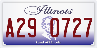 IL license plate A290727