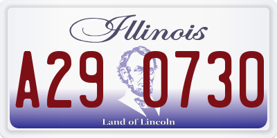 IL license plate A290730