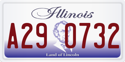 IL license plate A290732