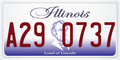 IL license plate A290737