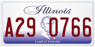 IL license plate A290766