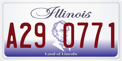 IL license plate A290771