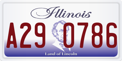 IL license plate A290786