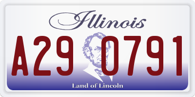 IL license plate A290791