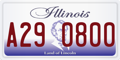 IL license plate A290800