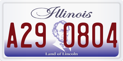 IL license plate A290804
