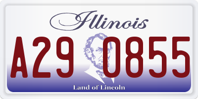 IL license plate A290855