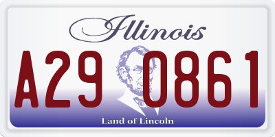 IL license plate A290861