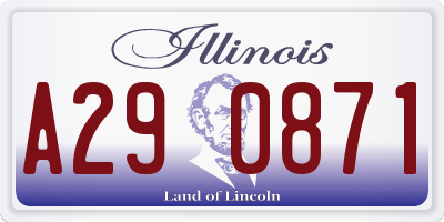 IL license plate A290871