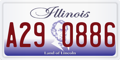 IL license plate A290886