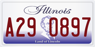 IL license plate A290897