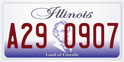 IL license plate A290907