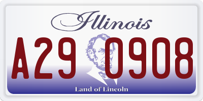 IL license plate A290908