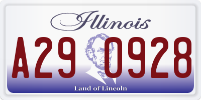 IL license plate A290928