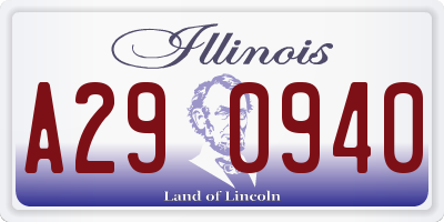 IL license plate A290940