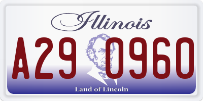 IL license plate A290960