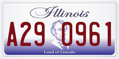 IL license plate A290961