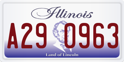 IL license plate A290963