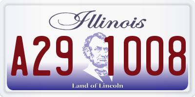 IL license plate A291008