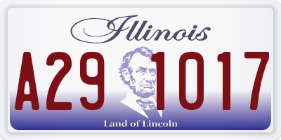 IL license plate A291017